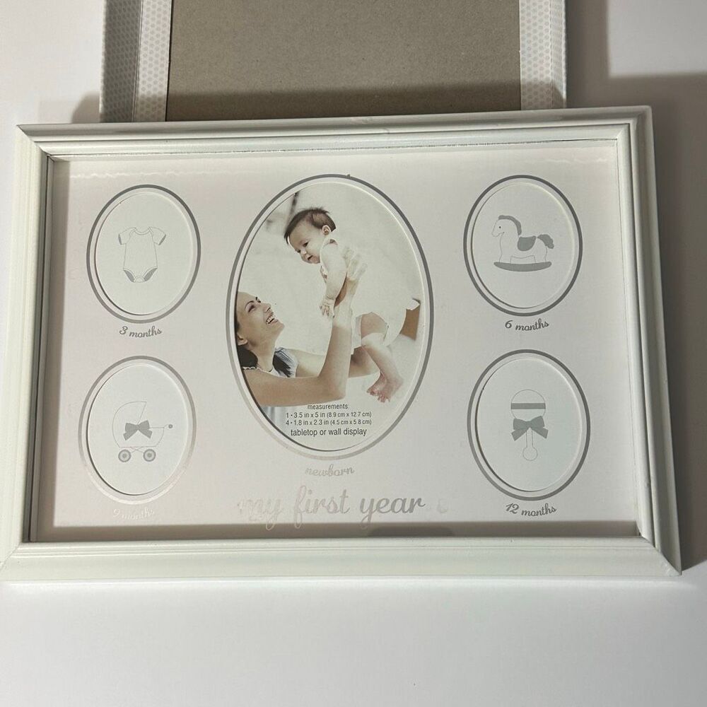 C.R. Gibson Stepping Stones “My First Year” Baby Picture Frame